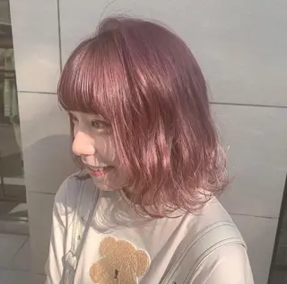 ショート カラー チャンモリパーマ/韓 国/Minami🦋のヘアスタイル