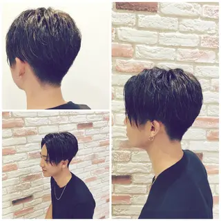 ショート メンズ 松山 真也のヘアスタイル