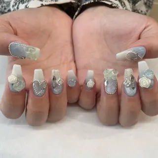 ネイル 💎🐰 saki. m 🐰💎のネイルデザイン