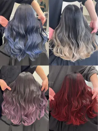 ロング カラー Rikuto/原宿 /バレイヤージュのヘアスタイル