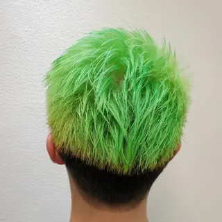 メンズ カラー ショート 推しアニメカラー🌈 ツヤ透明感カラー🦄のヘアスタイル