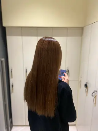 ロング 髪質改善✨/ 透明カラー🫧れいなのヘアスタイル