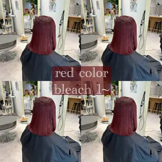 ミディアム カラー ピンクカラー🎀/ ミルクティー🍼花音のヘアスタイル