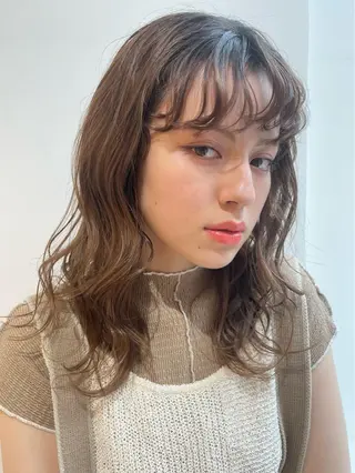 ミディアム カラー 🦖鶴岡香純🦖 産休中のヘアスタイル