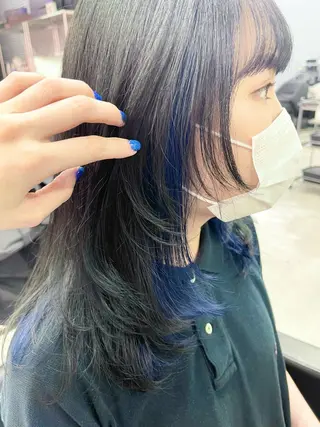 セミロング 柏 ウルフ/レイヤー 田中佐和🐺のヘアスタイル