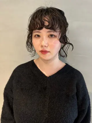 セミロング パーマ 斎藤祐樹 /レイヤー/パーマのヘアスタイル