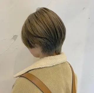 ショート カラー 似合わせカットカラー ♡佐藤捺美のヘアスタイル