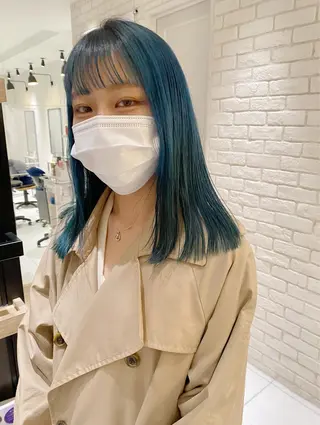 セミロング カラー Pros所属・nana/レイヤー /酸性ストレートのヘアスタイル