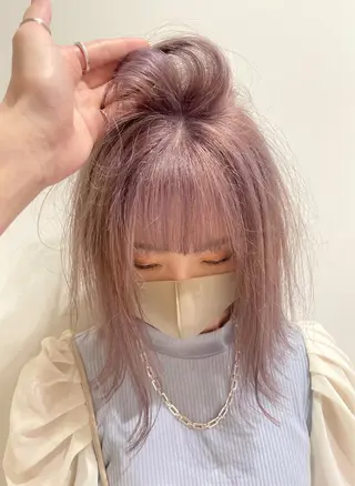 ミディアム カラー 清水 亮太/赤み消しカラーのヘアスタイル