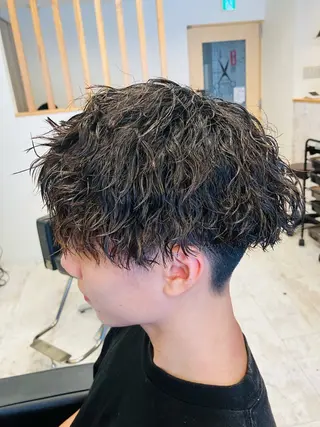 パーマ メンズ メンズ特化/パーマ/ フェードWATARUのヘアスタイル