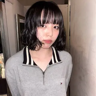 ミディアム パーマ hair salon　丹tan所属・Rena✴︎トレンド ×スタンダードMIXのヘアスタイル