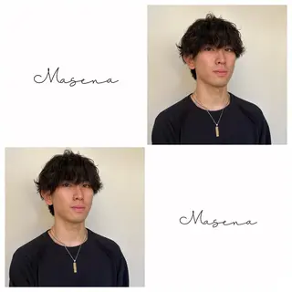 ショート メンズ/フェザー パーマ/RYOTAのヘアスタイル