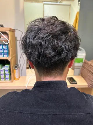 ショート パーマ メンズ times salon名駅所属・久木原 ゆりのヘアスタイル