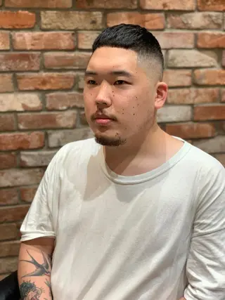 ショート メンズ HIROGINZAプレミアムバーバー赤坂店所属・田中 千恩のヘアスタイル
