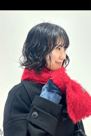 ミディアム パーマ 👔ボブ﹨似合 わせパーマ🩳ももかのヘアスタイル