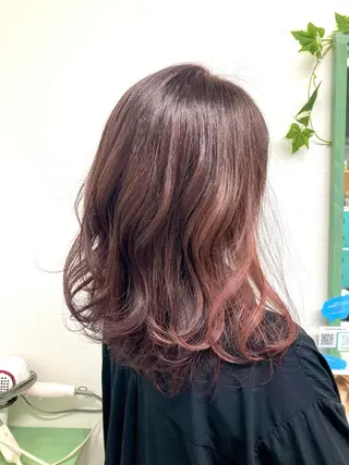 セミロング カラー ヘアアレンジ AIM所属・髪質改善✧︎カラー 💎AIM【アイム】のヘアスタイル