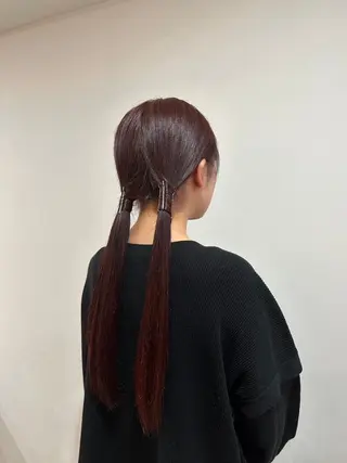 ロング カラー Agu hair dio 熊本上通所属・西田 美桜のヘアスタイル