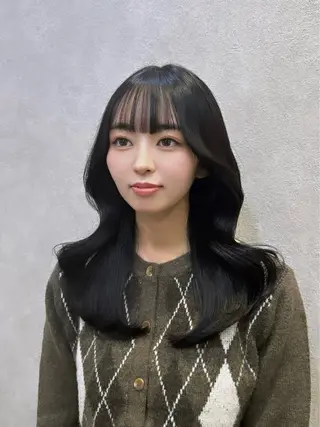 セミロング カラー ヘアアレンジ 🩷韓国ヘア/ミディ アム🩷Maikaのヘアスタイル