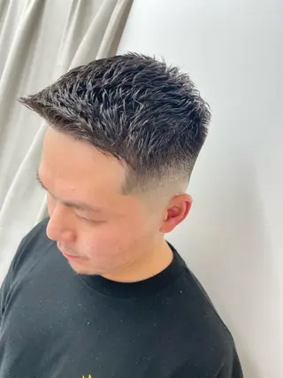 ショート パーマ メンズ 銀座メンズカット/ 銀座メンズパーマ/のヘアスタイル