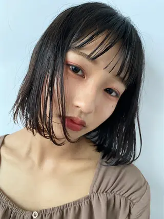 ショート カラー nari ☺︎ ボブ/透明感カラーのヘアスタイル