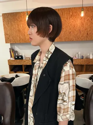 ショート 暖色・パーマ 🌼クニトウメイのヘアスタイル