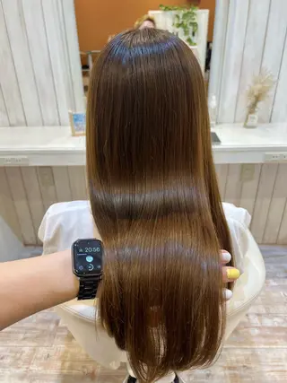 セミロング カラー 佐藤史哉* 韓国レイヤー赤み除去のヘアスタイル