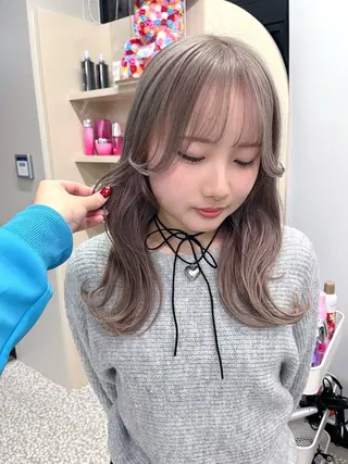 セミロング カラー IROW/イロウ天神 大名店 yamaのヘアスタイル