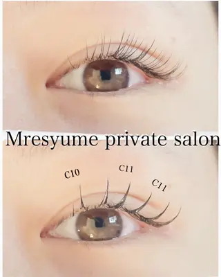 マツエク・マツパ Mresyume MAYUのマツエク・マツパデザイン