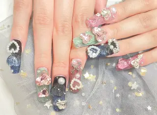 ネイル 🎀ネイルサロン エクラYUI🎀のネイルデザイン