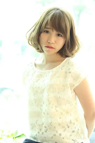 ショート カラー パーマ ブレス渡辺 康介のヘアスタイル