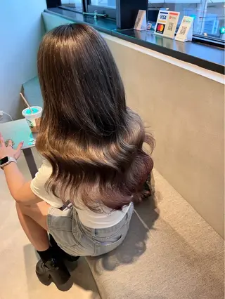 ロング カラー ながたに あやか🎀のヘアスタイル