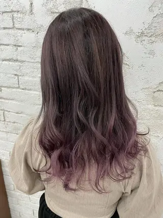 セミロング カラー 🎀モテ髪ミルクティ ー🎀yasunaのヘアスタイル