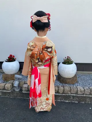 キッズ 青とそら いしざかのヘアスタイル