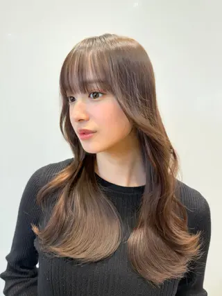 ロング カラー 石戸谷　海斗/韓国 レイヤー/艶カラーのヘアスタイル