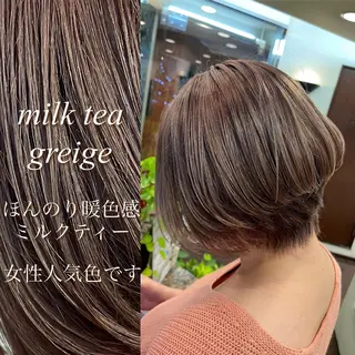 ショート カラー peakshair所属・艶々になる髪質改善 𝒀𝑼𝑻𝑶のヘアスタイル