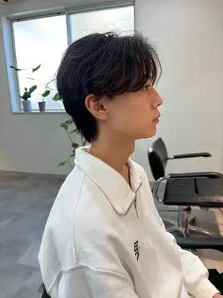 パーマ メンズ フェザーパーマ/韓国 /メンズカット保立のヘアスタイル