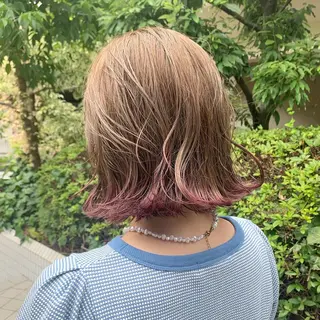 ミディアム カラー yukie🌷 /暖色🍒梅田サロンのヘアスタイル