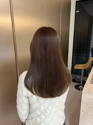 ロング カラー カット無料｜レイヤー カット｜韓国モテへアのヘアスタイル