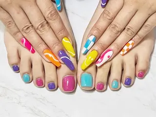 ロング ネイル H NANAのネイルデザイン