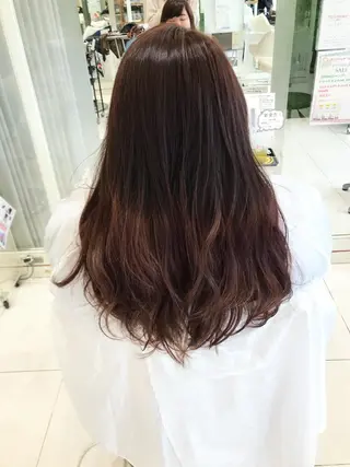 セミロング カラー 岡田詩織 MODE Ks松原店のヘアスタイル