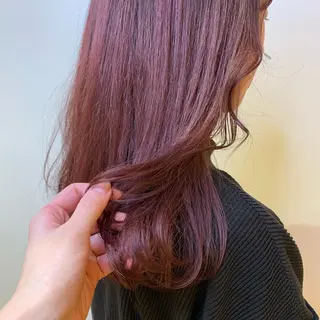 セミロング カラー 透明感カラー/ 岡田澪香のヘアスタイル