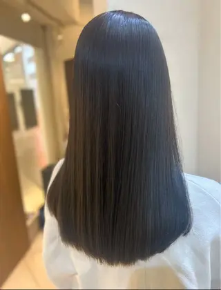 ロング パーマ 艶質改善/縮毛矯正 ササキナツミのヘアスタイル