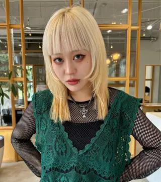 セミロング 🌼FERIA梅田 shiho🌼のヘアスタイル