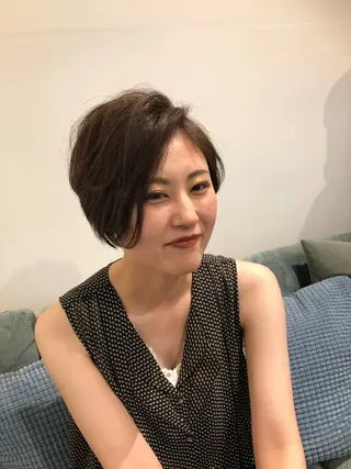 ショート 前田 梨沙のヘアスタイル