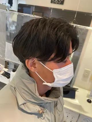 ショート パーマ メンズ ❄️メンズカット 落合諒❄️のヘアスタイル