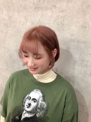 ショート カラー ヘアアレンジ ネイル マツエク・マツパ eir心斎橋店所属・エビスザキレン/メン ズ/心斎橋🌳のヘアスタイル