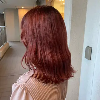 ミディアム fumi🪞血色感 アップ艶カラーのヘアスタイル