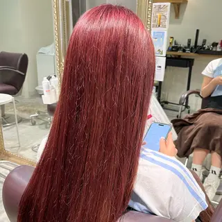 ロング カラー フェザーパーマ🌙 毛流れ yuzukiのヘアスタイル