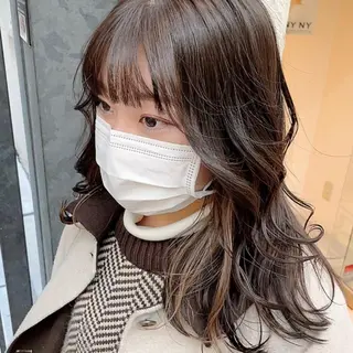 セミロング 大人可愛い/レイヤー /ブリーチ/溝口誠二のヘアスタイル