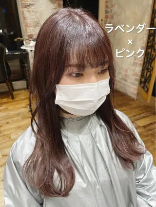 ロング カラー レイヤー/艶カラー 韓国/石戸谷海斗のヘアスタイル